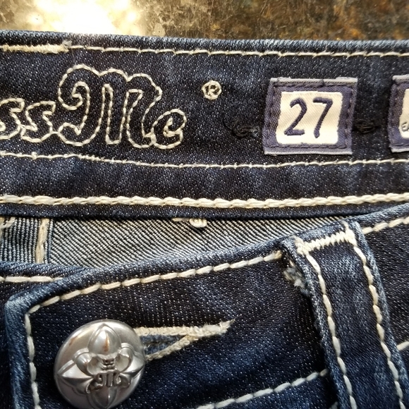 MISS ME women's blue denim jeans size 27"×31" exclusive design for buckle.com - Picture 5 of 14